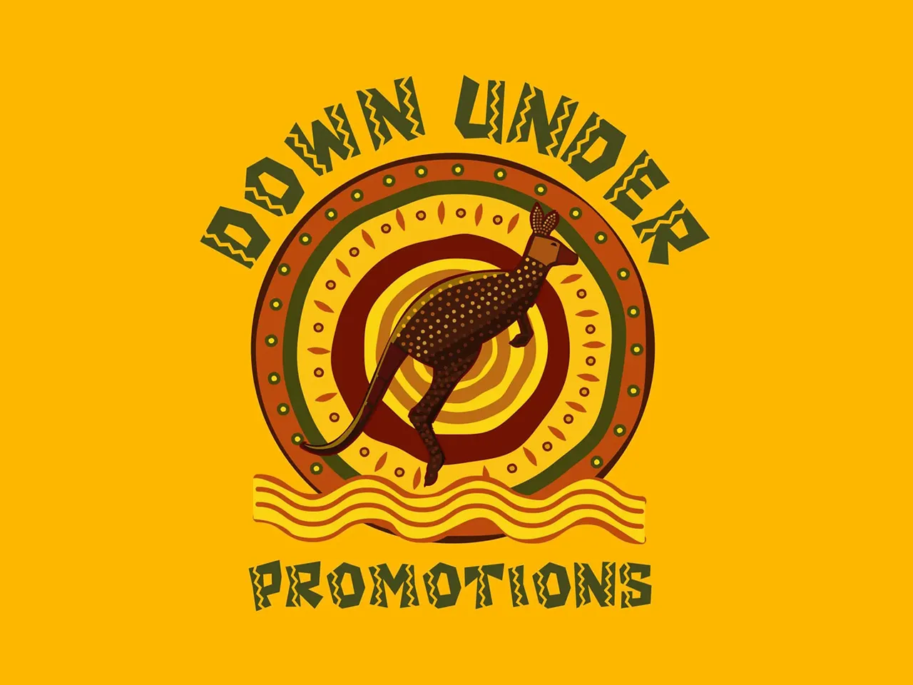 Down Under Promos logo kangaroo