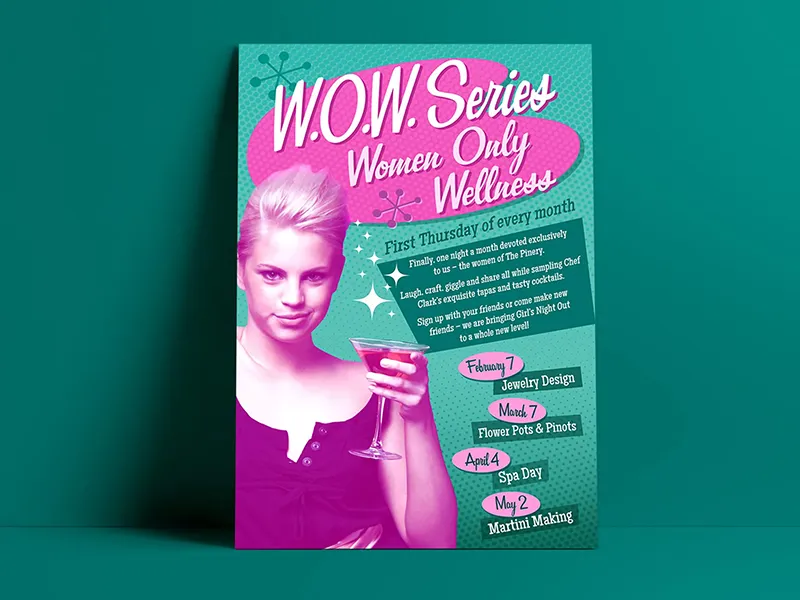 WOW Series Women Only Wellness promotional flyer